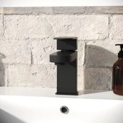 Eclipse Modern Matte Black Mono Basin Mixer Tap & Waste -Comfort Bathroom Store 25578323 3