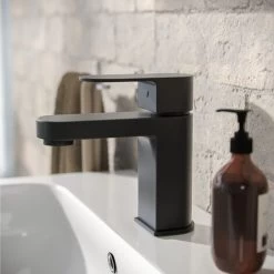 Eclipse Modern Matte Black Mono Basin Mixer Tap & Waste -Comfort Bathroom Store 25578323 5