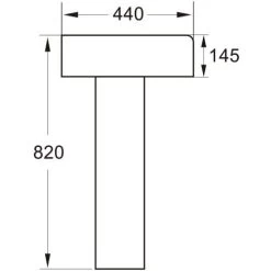 Modern Bathroom Provence Full Pedestal 550mm 1 Tap Hole Sink White Gloss 9 Modern Bathroom Provence Full Pedestal 550mm 1 Tap Hole Sink White Gloss -Comfort Bathroom Store 25578711 4