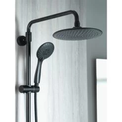 Aqualisa Deco Thermostatic Mixer Shower Round Bar Valve Black DECO.RND.SC.MB -Comfort Bathroom Store 25844875 3