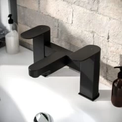 Kento Mono Basin Mixer, Bath Filler & Waste Matte Black -Comfort Bathroom Store 26218654 3