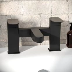 Kento Mono Basin Mixer, Bath Filler & Waste Matte Black -Comfort Bathroom Store 26218654 4