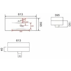 Bathroom Vanity Basin Sink Only Single Tap Hole White -Comfort Bathroom Store 26455822 3