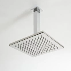 Milano Arvo - Ceiling Mounted Square Arm For Shower Head - Chrome -Comfort Bathroom Store 26627180 3