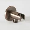 Milano Amara - Modern Round Hand Shower Handset Outlet Elbow And Bracket - Brushed Copper -Comfort Bathroom Store 26627199 1