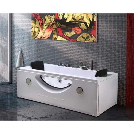 SIMBA WHIRLPOOL BATHTUB 180 X 90 CM CHROMOTHERAPY NEW Model HARMONY 3 SIMBA WHIRLPOOL BATHTUB 180 X 90 CM CHROMOTHERAPY NEW Model HARMONY
