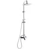 Mixer Set Brass Rain Function Hand Shower Wall Mounted Chrome Silver Howick -Comfort Bathroom Store 27104073 1