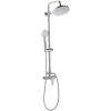 Modern Mixer Shower Set Brass Rain Function Wall Hanging Glossy Silver Tinkisso -Comfort Bathroom Store 27104083 1