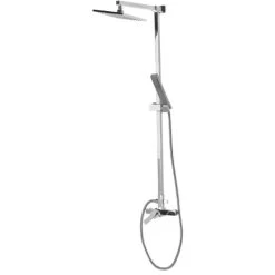 Modern Mixer Set Brass Rainfall Hand Shower Wall Mounted Silver Tagbo -Comfort Bathroom Store 27104085 4
