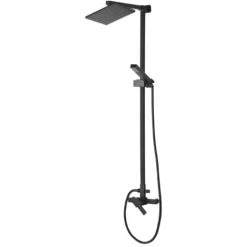 Modern Mixer Set Brass Rainfall Hand Shower Wall Mounted Matt Black Tagbo -Comfort Bathroom Store 27104098 5