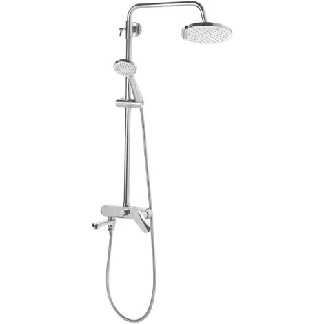 Modern Mixer Shower Set With Rain Function Brass Gloss Finish Silver Gurara 6 Modern Mixer Shower Set With Rain Function Brass Gloss Finish Silver Gurara - Image 4