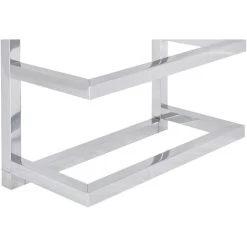 Modern Hanging Towel Rack Wall Mounted Storage Chromed Steel Silver Cintra 11 Modern Hanging Towel Rack Wall Mounted Storage Chromed Steel Silver Cintra -Comfort Bathroom Store 27202063 5