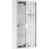 HOMCOM Medicine Cabinet Houseware Stainless Steel Medicine Cabinet Glass Door -Comfort Bathroom Store 2771266 1