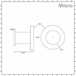 Milano Mirage - Modern Front Fix Chrome Bathroom Shower Round Body Jet - Pack Of 1 -Comfort Bathroom Store 27964949 3