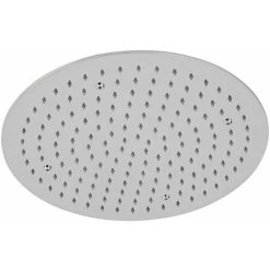 Milano Arvo - Chrome Modern 400mm Round Ceiling Mounted Recessed Shower Head