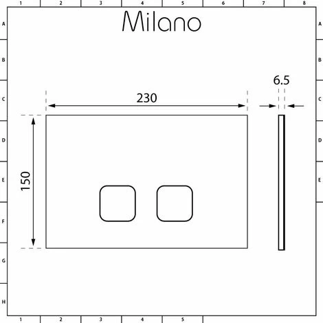 Milano Ballam - White Ceramic Modern Bathroom Wall Hung Round Toilet WC With Short Wall Frame&44 Dual Flush Cistern&44 Soft Close Seat And Flush Plate - Square White Flush Plate 7 Milano Ballam - White Ceramic Modern Bathroom Wall Hung Round Toilet WC With Short Wall Frame&44 Dual Flush Cistern&44 Soft Close Seat And Flush Plate - Square White Flush Plate - Image 5