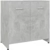 Bathroom Cabinet Concrete Grey 60x33x61 Cm Engineered Wood VidaXL
