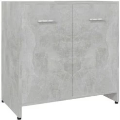 Bathroom Cabinet Concrete Grey 60x33x61 Cm Engineered Wood VidaXL