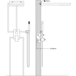 Shower System Stainless Steel 201 Silver VidaXL -Comfort Bathroom Store 28283419 3