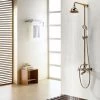 Traditional Bell-shaped Gold Finish Shower Column -Comfort Bathroom Store 28355411 1