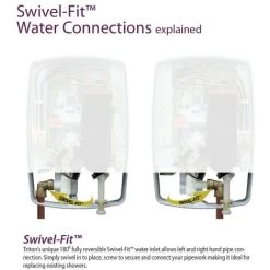 Triton T70gsi Easy Fit 9.5Kw Satin Chrome Electric Shower T80 GSI Enthral Excite -Comfort Bathroom Store 28374034 3