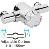 Bristan Sirrus Gummers OPAC TS1203 Exposed Thermostatic Mixer Shower 110 130mm -Comfort Bathroom Store 28374597 1