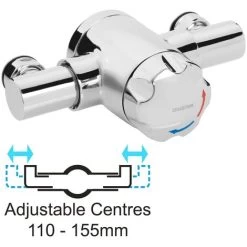 Bristan Sirrus Gummers OPAC TS1203 Exposed Thermostatic Mixer Shower 110 130mm