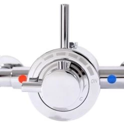 Exposed Modern Concentric Thermostatic Shower Mixer Valve Chrome - 1 Outlet -Comfort Bathroom Store 28374739 4