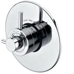 Concealed Modern Concentric Thermostatic Shower Mixer Valve Chrome - 1 Outlet 7 Concealed Modern Concentric Thermostatic Shower Mixer Valve Chrome - 1 Outlet -Comfort Bathroom Store 28374748 3
