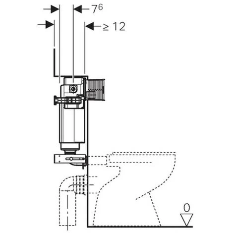 Geberit UP200 Kappa Cistern Dual Flush Concealed Cistern - Front Mounted Only 4 Geberit UP200 Kappa Cistern Dual Flush Concealed Cistern - Front Mounted Only - Image 2