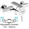 Bristan Traditional Exposed Thermostatic Mixer Lever Shower Valve 110mm 155mm -Comfort Bathroom Store 28374869 1