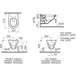 Grohe 38526 Rapid 0.82m Dual Flush Cistern Frame 38765 Nova Plate & Toilet Pan -Comfort Bathroom Store 28415855 2