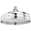 Traditional 8 200mm Fixed Round Drench Apron Shower Head Rainshower - Chrome -Comfort Bathroom Store 28415978 1