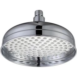 Traditional 8 200mm Fixed Round Drench Apron Shower Head Rainshower - Chrome -Comfort Bathroom Store 28415978 4
