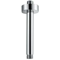 Chrome Round Short Ceiling Shower Arm Brass Body Finish 120mm