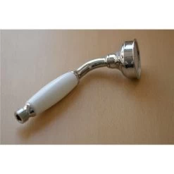 Large Traditional Victorian Shower Head Handset Bath Mixer Ceramic Handle Chrome -Comfort Bathroom Store 28416164 2