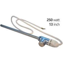 Tesla 250W Towel Rail Element With 1/2” Chrome Tee & Blanking Plug