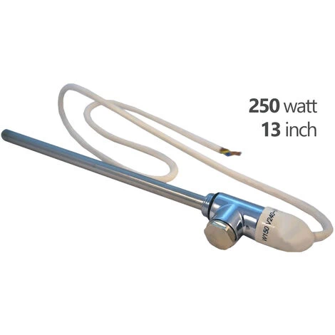 Tesla 250W Towel Rail Element With 1/2” Chrome Tee & Blanking Plug 3 Tesla 250W Towel Rail Element With 1/2” Chrome Tee & Blanking Plug