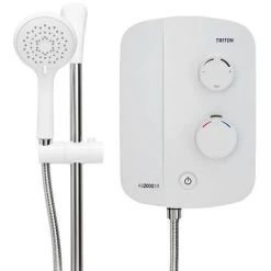 Triton AS2000XT Replacement Thermostatic Power Shower White Aqua Sensation