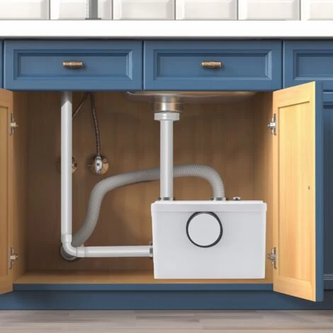 AREBOS Lifting Station Wastewater Pump Sewage Pump 600 W For Toilet, Shower, Sink 100 L/min White 4 AREBOS Lifting Station Wastewater Pump Sewage Pump 600 W For Toilet, Shower, Sink 100 L/min White - Image 2