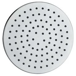 Round 200mm Fixed Shower Head Chrome Single Mode Rub Clean + Swivel Ball Joint -Comfort Bathroom Store 28609974 2