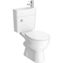 2 In 1 Compact Basin And Close Couple Toilet Combo Space Saver -Comfort Bathroom Store 28610160 4