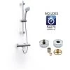 Inta Trade Tec Thermostatic Mixer Shower Valve Adjustable Riser Rail TR10032CP