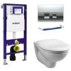 Geberit Duofix 1.12m WC Frame UP100 Delta Cistern & Delta50 Flush Plate & Pan -Comfort Bathroom Store 28959502 1