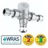 Commercial Hot Water 15mm TMV3 Thermostatic Blending Mixing Valve Under Sink