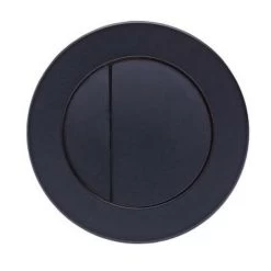Roper Rhodes Round Dual Flush Plate Button Matt Black For TR9001 TR9002 TR9009