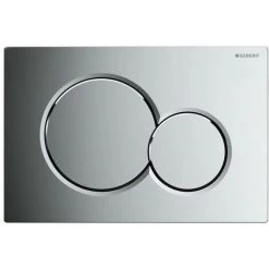 Geberit SIGMA01 Dual Flush Plate Gloss Chrome Sigma 01 - For UP320 Cisterns