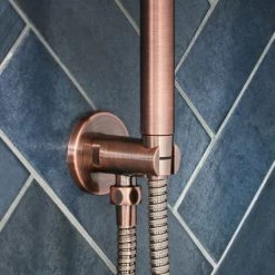 Milano Amara - 1.75m Shower Hose - Brushed Copper -Comfort Bathroom Store 29298388 2