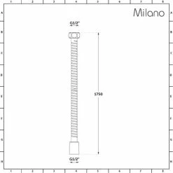 Milano Amara - 1.75m Shower Hose - Brushed Copper -Comfort Bathroom Store 29298388 4