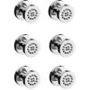 6 X Round Shower Massage Body Jet Sprayers In Chrome -Comfort Bathroom Store 29347874 1